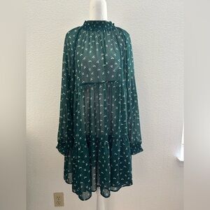 ON 34th Green Floral Dress size s